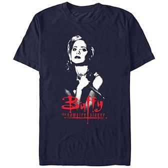 Men's Buffy The Vampire Slayer Buffy Holding A Stake Graphic Tee