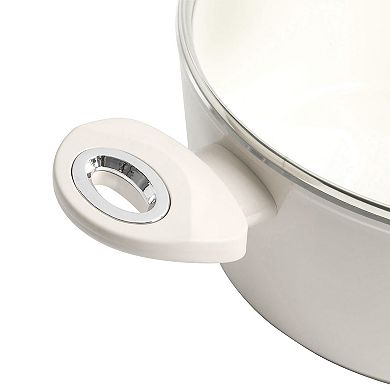 7 Piece Forged Aluminum Cookware Set in Linen