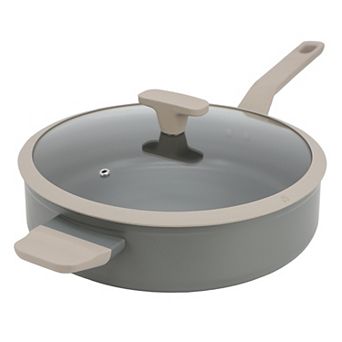 Ambrose 4.5-qt Nonstick Aluminum Saute Pan with Lid in Matte Grey