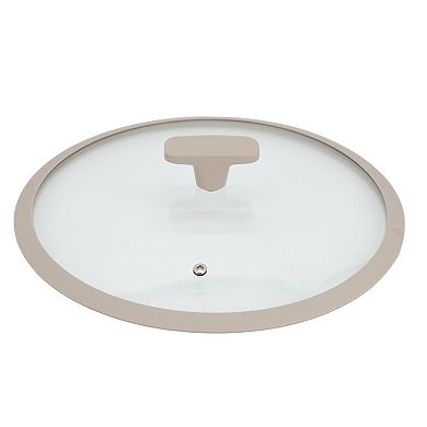 Ambrose 4.5 Quart Nonstick Aluminum Saute Pan with Lid in Matte Grey