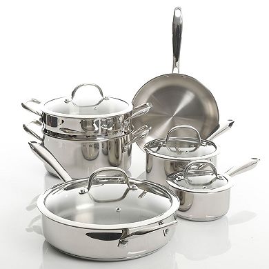 Devon 10 Piece Heavy Gauge Stainless Steel Cookware Set