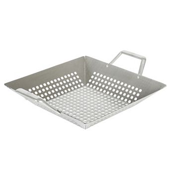 12 Inch Square Cast Aluminum BBQ Grill Topper with Handles