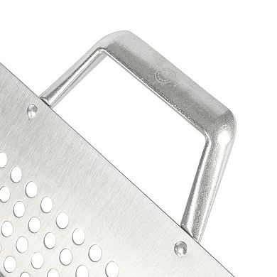 12 Inch Square Cast Aluminum BBQ Grill Topper with Handles