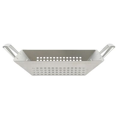 12 Inch Square Cast Aluminum BBQ Grill Topper with Handles