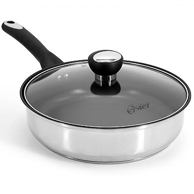 Baldwyn 10 Piece Stainless Steel Belly-Shaped Nonstick Cookware and Utensil Set