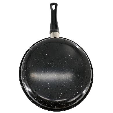 11 Inch Round Nonstick Carbon Steel Frying Pan in Black