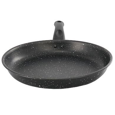 11 Inch Round Nonstick Carbon Steel Frying Pan in Black