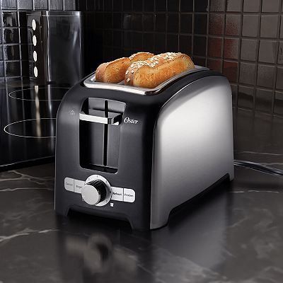 Oster 2 Slice Wide Slot Toaster Brushed Stainless Steel 2153501