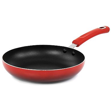 7 Piece Non Stick Aluminum Cookware Set in Red