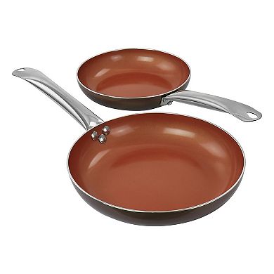10 Piece Nonstick Cookware Set in Copper