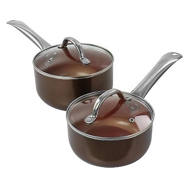 10 Piece Nonstick Cookware Set in Copper