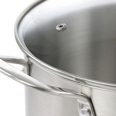8 Quart Stainless Steel Stock Pot with Lid