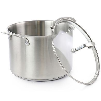 8 Quart Stainless Steel Stock Pot with Lid