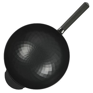 Eugene 13 Inch Nonstick Cast Alumium Wok with Stainless Steel Lid