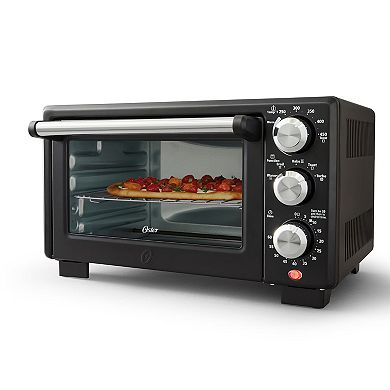 5-in-1 Function 4 Slice Countertop Convection Oven in Matte Black