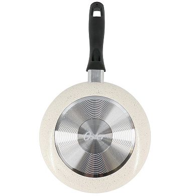 Clairborne 9.5 Inch Round Nonstick Aluminum Frying Pan in Linen