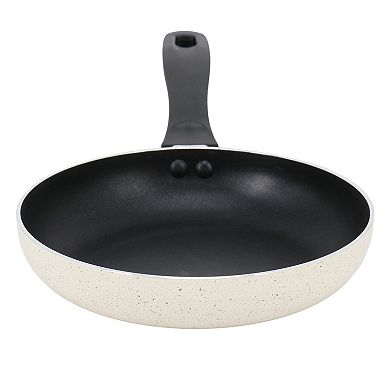 Clairborne 9.5 Inch Round Nonstick Aluminum Frying Pan in Linen