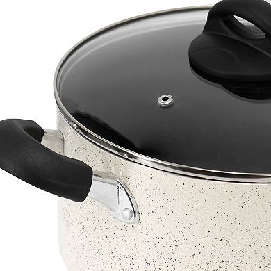 Clairborne 6 Quart Aluminum Nonstick Dutch Oven with Lid in Sand