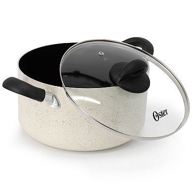 Clairborne 6 Quart Aluminum Nonstick Dutch Oven with Lid in Sand