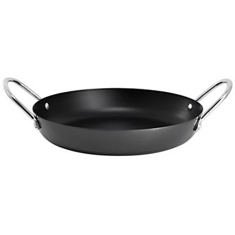 Smithfire 11 Inch Nonstick Carbon Steel Paella Pan in Dark Gray
