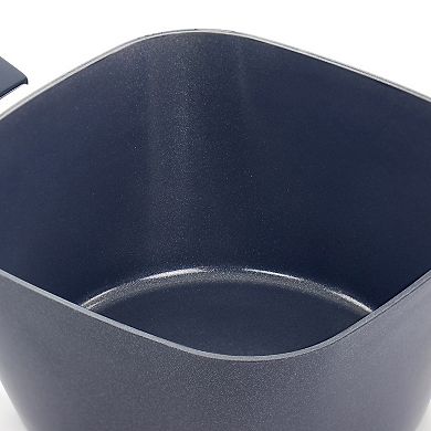 10 Piece Ceramic Nonstick Aluminum Cookware Set in Blue