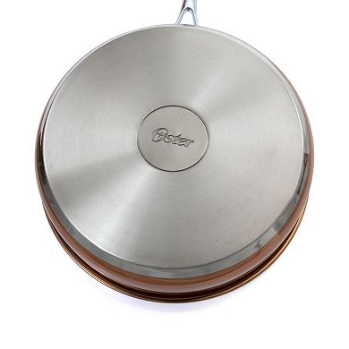 Carabello 9 Piece Stainless Steel Cookware Combo Set in Copper