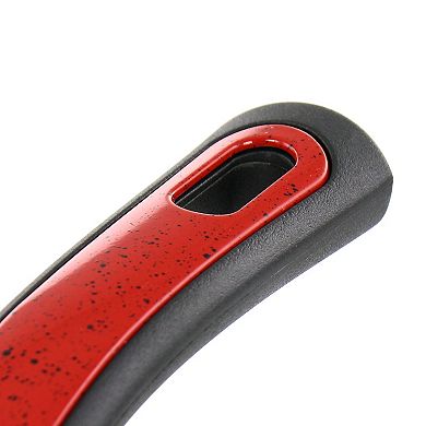 Claybon 2.2 Quart Nonstick Saucepan With Lid in Speckled Red