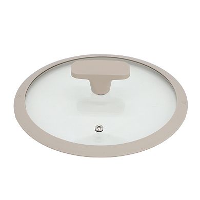 Ambrose 3 Quart Nonstick Aluminum Saucepan with Lid in Matte Grey