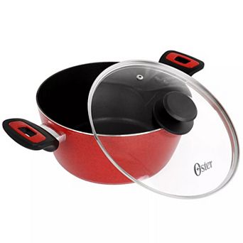 Claybon 4.3-qt Dutch Oven With Lid in Speckled Red