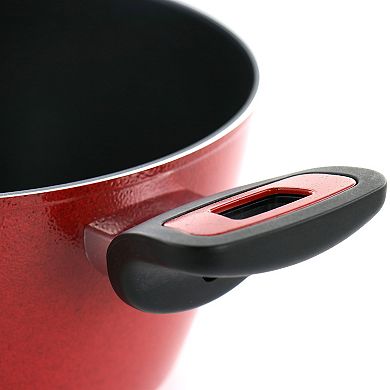 Claybon 4.3 Quart Dutch Oven With Lid in Speckled Red