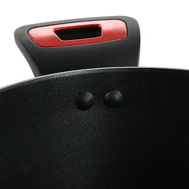Claybon 4.3 Quart Dutch Oven With Lid in Speckled Red