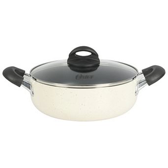Clairborne 6.9-qt Nonstick Aluminum Caldero with Lid in Linen