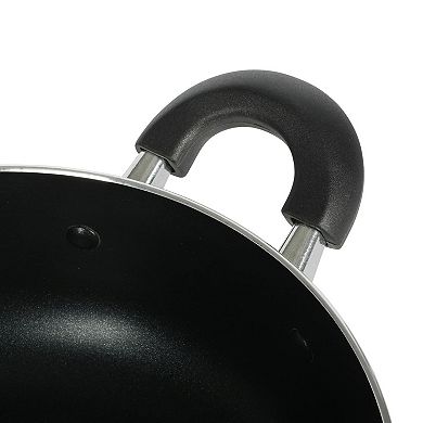 Clairborne 6.9 Quart Nonstick Aluminum Caldero with Lid in Linen