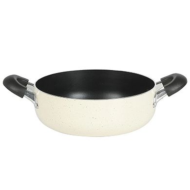 Clairborne 6.9 Quart Nonstick Aluminum Caldero with Lid in Linen