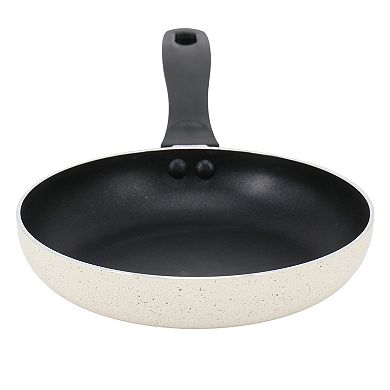 Clairborne 8 Inch Round Nonstick Aluminum Frying Pan in Linen