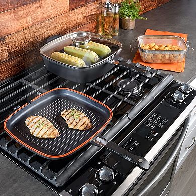 5 Piece Nonstick Multi Function Cookware Set in Black