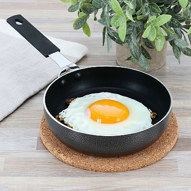 Cambourne 6.5 Inch Aluminum Mini Frying Pan with Bakelite Handle in Black