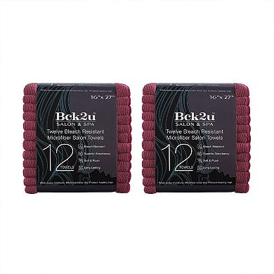 Arkwright Bck2u Terry Mircofiber Salon Towels (24 Pack),16x27