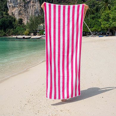 Arkwright California Cabana Striped Cotton Beach Towels (4 Pack), 30x70