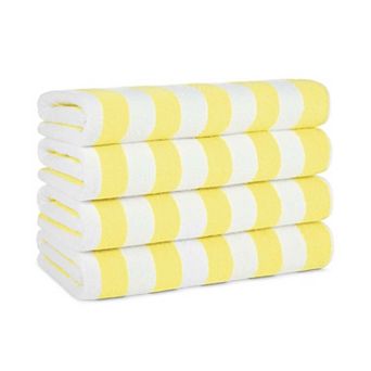 Arkwright California Cabana Striped Cotton Beach Towels (4 Pack), 30x70