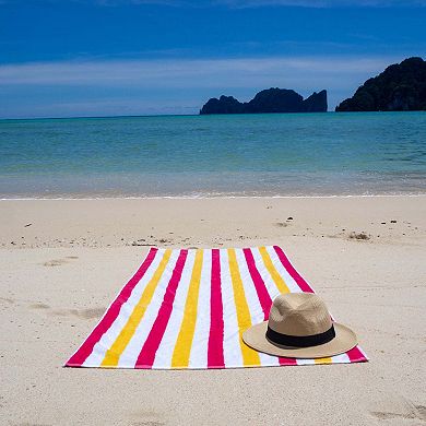 Arkwright Cabo Cabana Cotton Beach Towels (4 Pack), 30x70, Striped Color Options