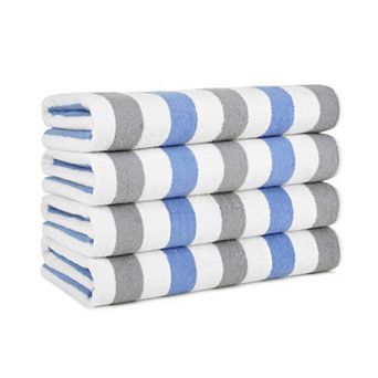 Arkwright Cabo Cabana Cotton Beach Towels (4 Pack), 30x70, Striped Color Options