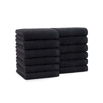 Arkwright Family Essentials Cotton Washcloths (Pack of 12), 12x12