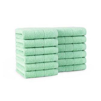 Arkwright Family Essentials Cotton Washcloths (Pack of 12), 12x12