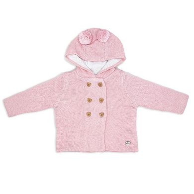 Rock-a-Bye Baby Boutique Baby Girls 2 Piece Pink Jacket and Trouser Knitted Set