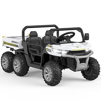 24V Kids 2-Seater Ride-On Dump Truck with Remote Control Electric Vehicles Battery Powered