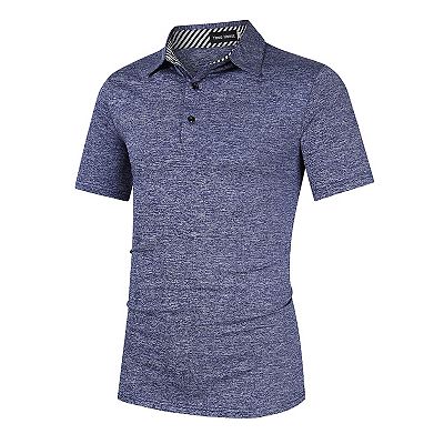 Men s Long Sleeve Golf Shirts Casual Collared T Shirt Stylish Quick Dry Polo Shirt