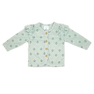 Baby Mode Girls 3 Piece Sage Bell Pants and Jacket Set