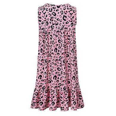 Girls Nightgown Dress Princess Lace Sleeveless Pajamas Cute Nightwear for 4-12 Year Old Little Girl