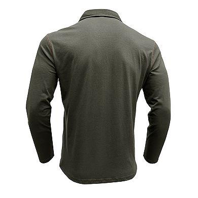 Men Henley T Shirts Long Sleeve Shirts Tee Top with Pocket